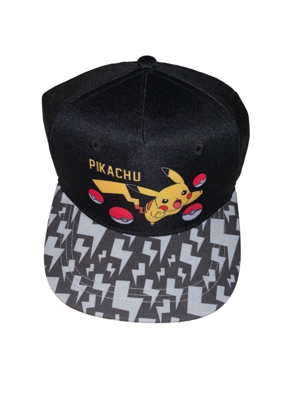 Youth pokemon Pikachu Cap Black Grey